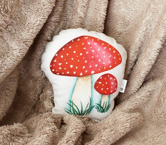 mushroom plush pillow