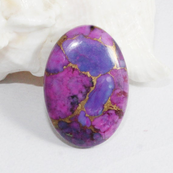 Purple Mohave Turquoise Cabochon 7.65ct 20x14x3 Mmpurple