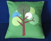 Decorative pillow cushion sofa couch floor outdoors scatter Scandinavian MidCentury inspired colourful green blue grey pattern