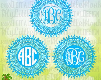 Aztec Monogram SVG ~ Aztec Svg ~ Tribal Svg ~ Aztec Monogram ~ Monogram Svg ~ Aztec ~ Commercial Use SVG ~ Cut File ~ Clipart dxf-eps-png