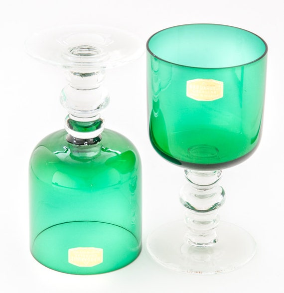 Austrian Made STOELZLE WINE GLASSES By Oberglas. Crystal