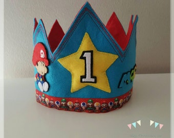 Crown birthday Mario Bros