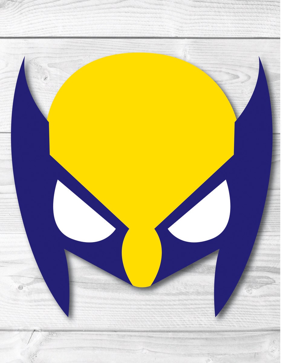 Download Wolverine DIY Face Mask Instant Download Paper Printable