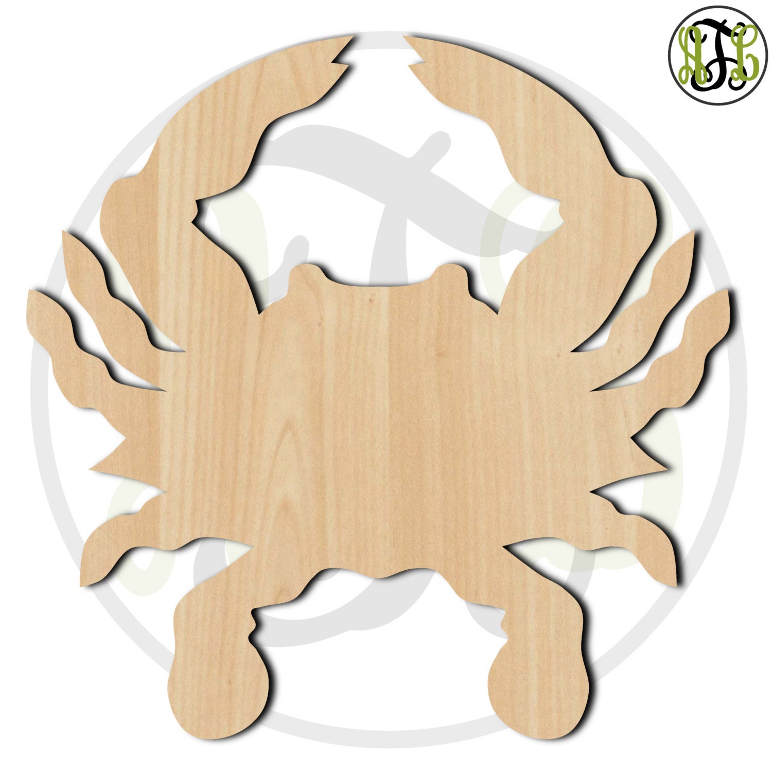 Crab 2 50005 Nautical Cutout, unfinished, wood cutout, wood craft