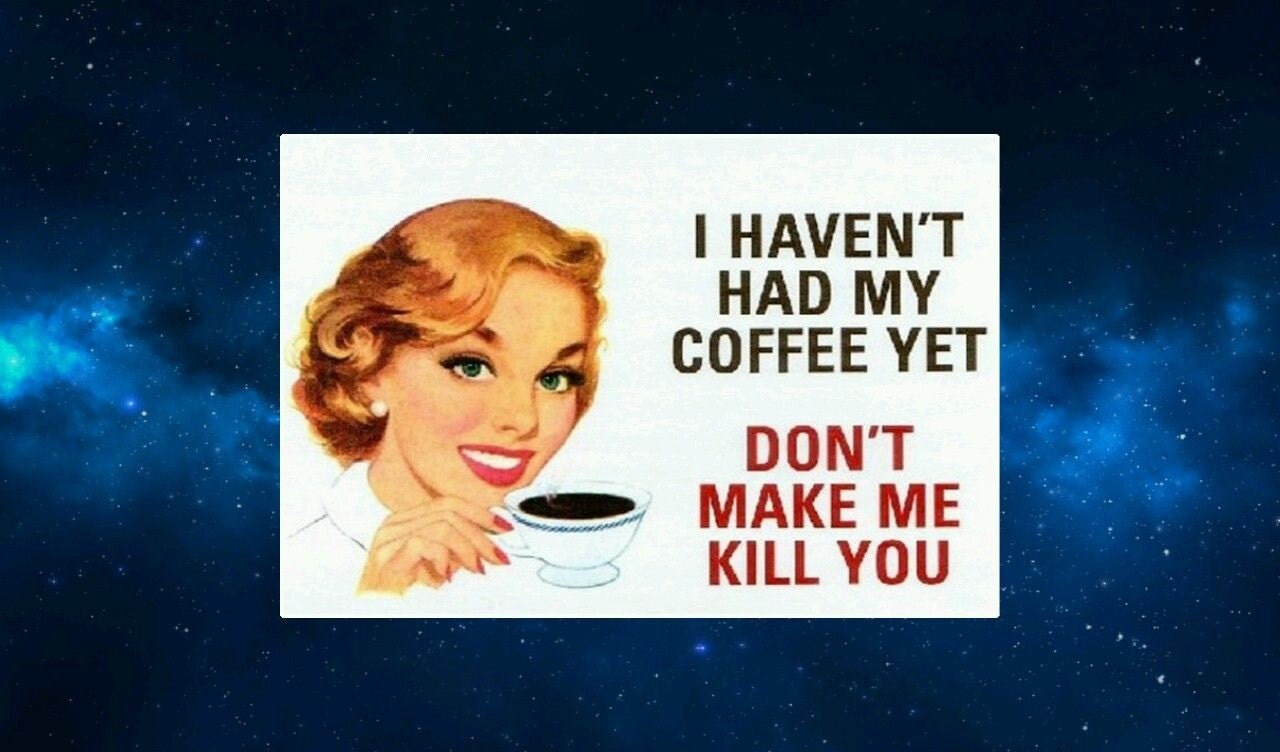 I Haven't Had My Coffee Yet... Fridge Magnet. Retro