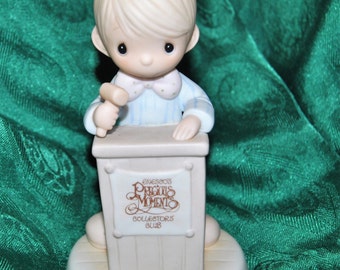 Precious Moment "Let's Call the Club to Order" Collectors Club FIgurine