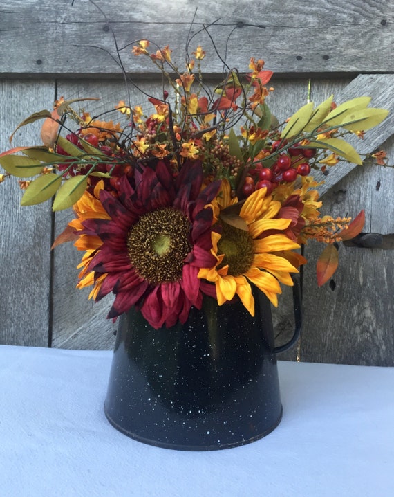 Primitive Fall Floral ArrangementFall DecorPrimitive