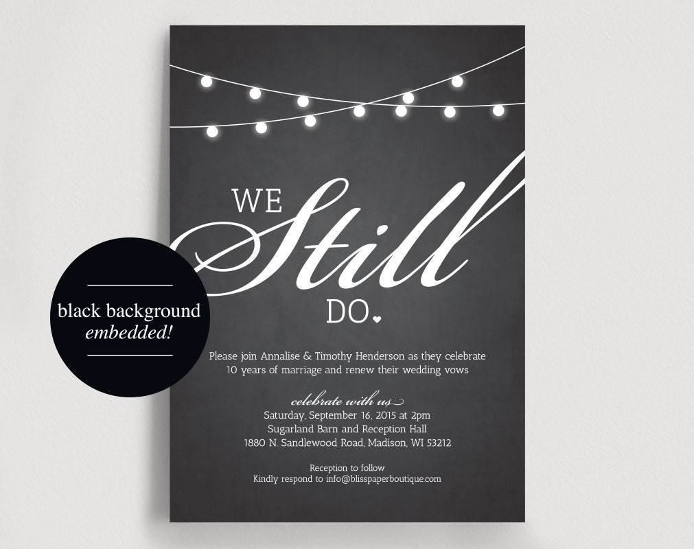 We Still Do Vow Renewal Invitations 5