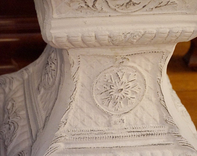 White Metal Victorian Pedestal