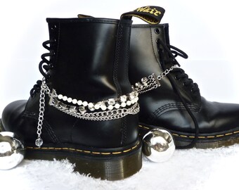 Doc Marten Boot Chains, DM, Dr Martens, Doctor Martens Baby Jane Twist Boot Bracelet