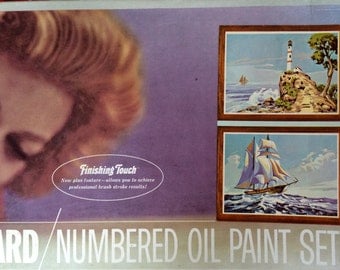 Vintage paint by number kit – Etsy