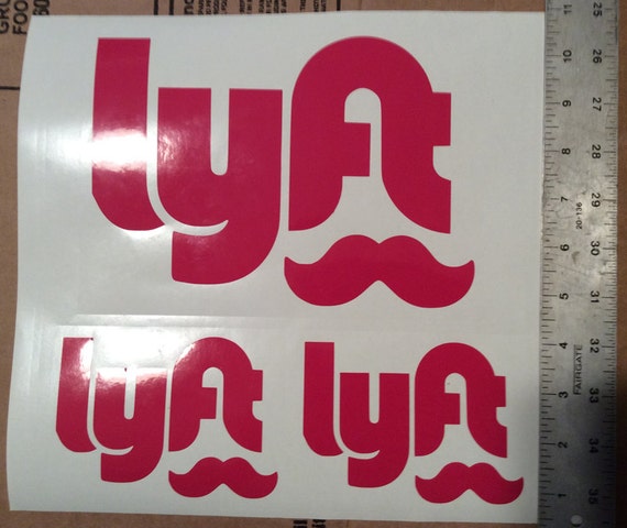 3 Lyft Decals for Lyft Drivers Window Vinyl One 8 x