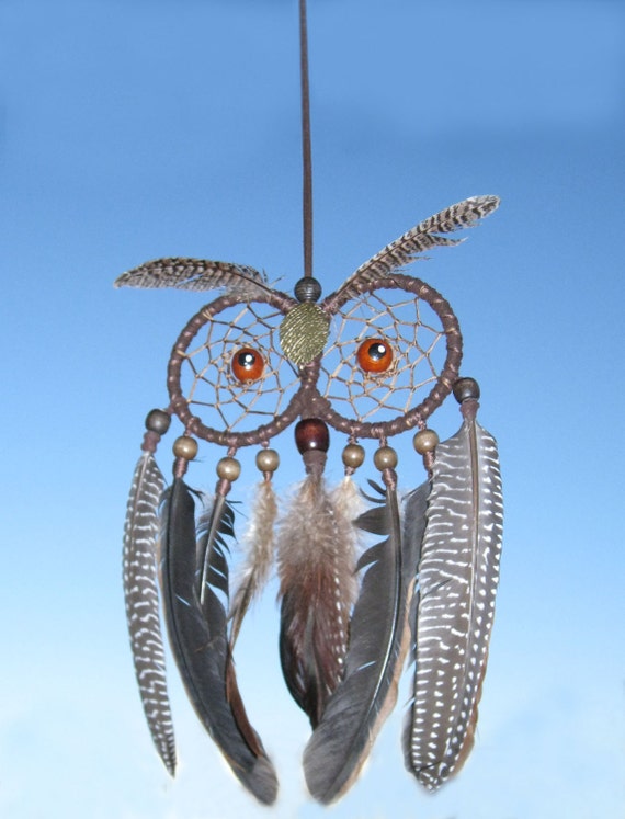 Owl Dream Catcher Dreamcatcher Dreamcatchers Brown Boho Dream