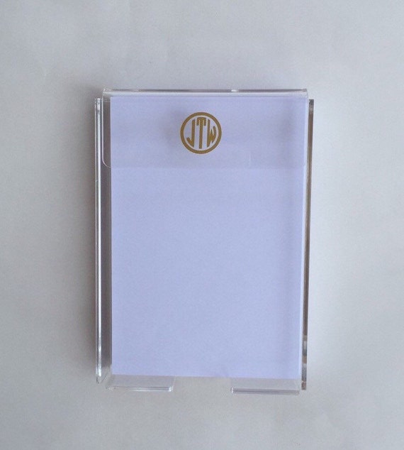 Personalized Acrylic Memo Note Pad Desk by