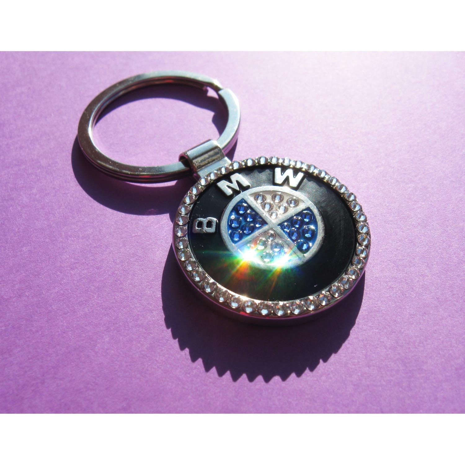 ReservedBling BMW Swarovski Keychain Bmw keychain Bmw Silver