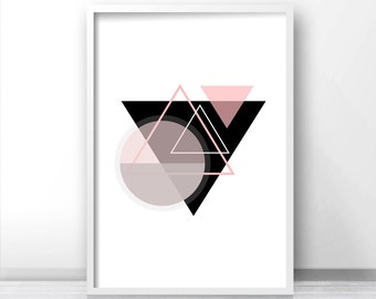 Digital Download Print, Instant Download Printable Art, Modern Wall Art Print, Printable Abstract Art, Geometric Art Print, Home Decor Print