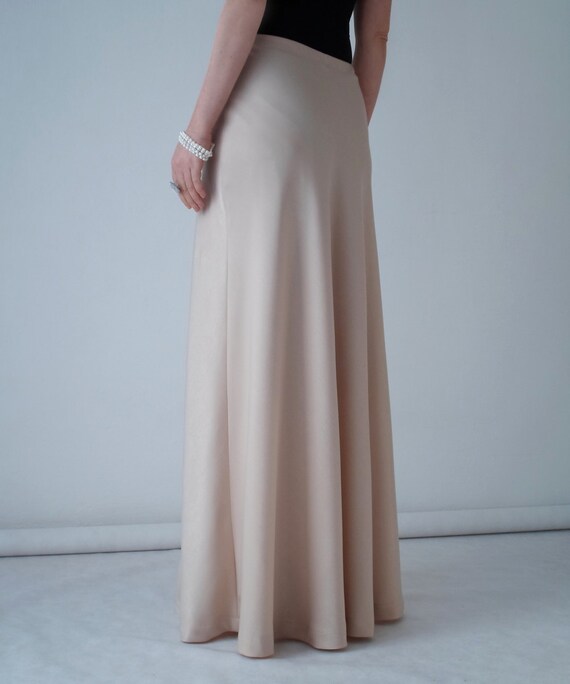 Bias cut maxi skirt evening long full length prom by RozZastyl