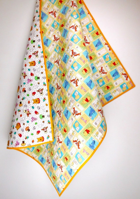 Items similar to Winnie the Pooh Baby Quilt, Winnie the Pooh nursery