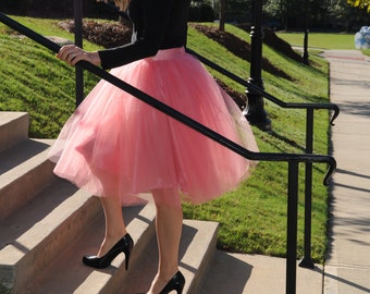 Adult Tulle skirt,Premium quality soft tulle skirt,custom made from MyFabBoutique! Any SIZE and color available. Girls tutu skirt .