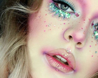 Pink Mermaid Cosmetic Glitter Face Pack