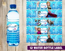 Unique frozen water labels related items | Etsy