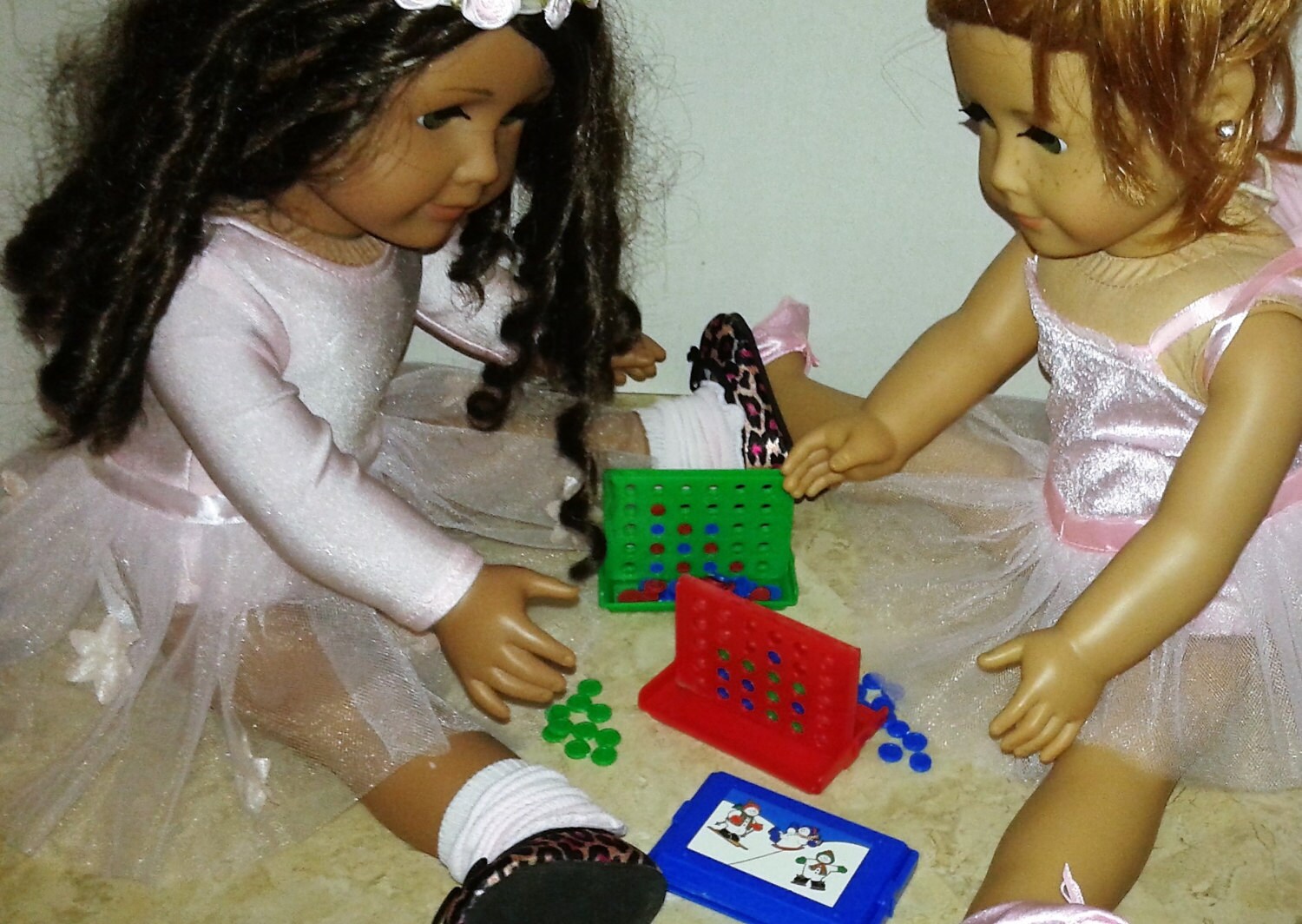 Miniature Games for American Girl 18 Dolls Connect Four