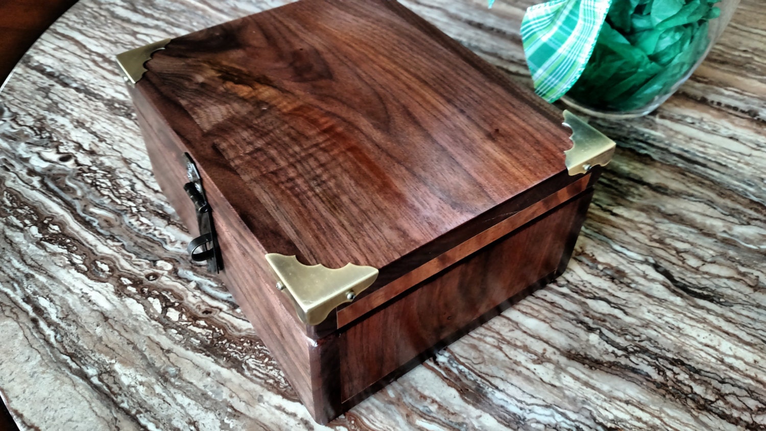 Secret stash box wood box new baby treasure by SkunkWoodworking