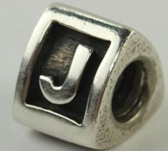 Authentic Pandora Alpha Letter J Charm 790323J