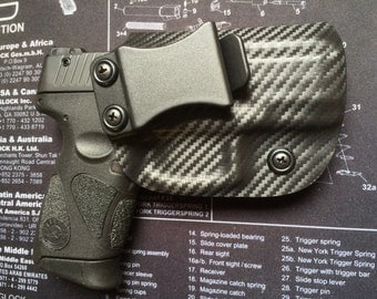 SALE ! Taurus PT 111/140 Millennium G2 Custom Holster - Carbon Fiber Black / iwb / ccw / Right Hand