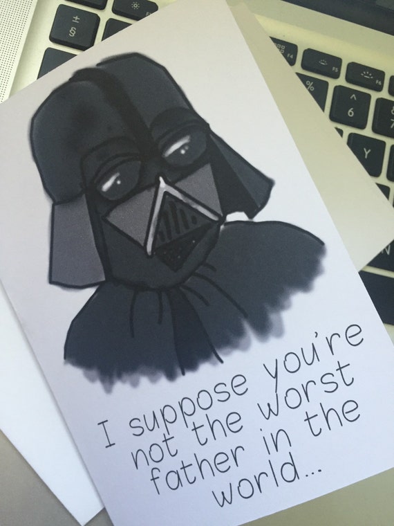 Star Wars Fathers Day Card Darth Vader 'your not the