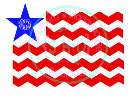 Download Monogram American Flag SVG/ SVG file/ dxf file/ svg design/