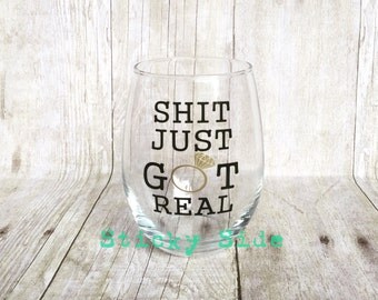Shit just got real | Etsy