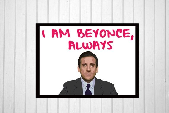 Funny Michael Scott printed greeting card card for him/her