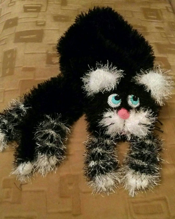 Funny Cat scarf soft scarf animal scarf knit scarf funny scarf