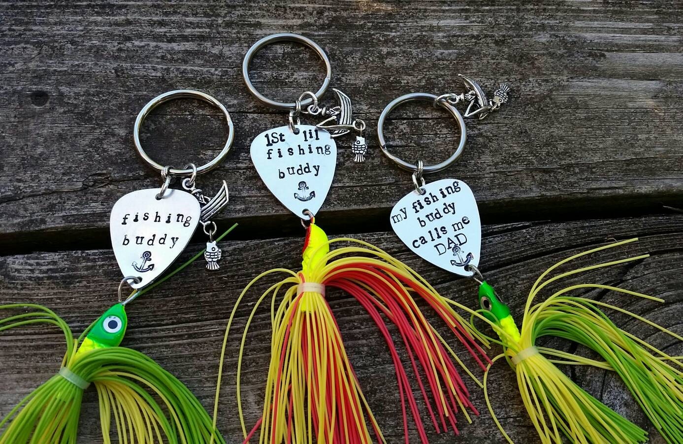 Fishing lure key chain Personalized lure by SayItWithYourHeart