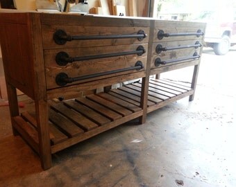 Beautiful handmade custom double vanity