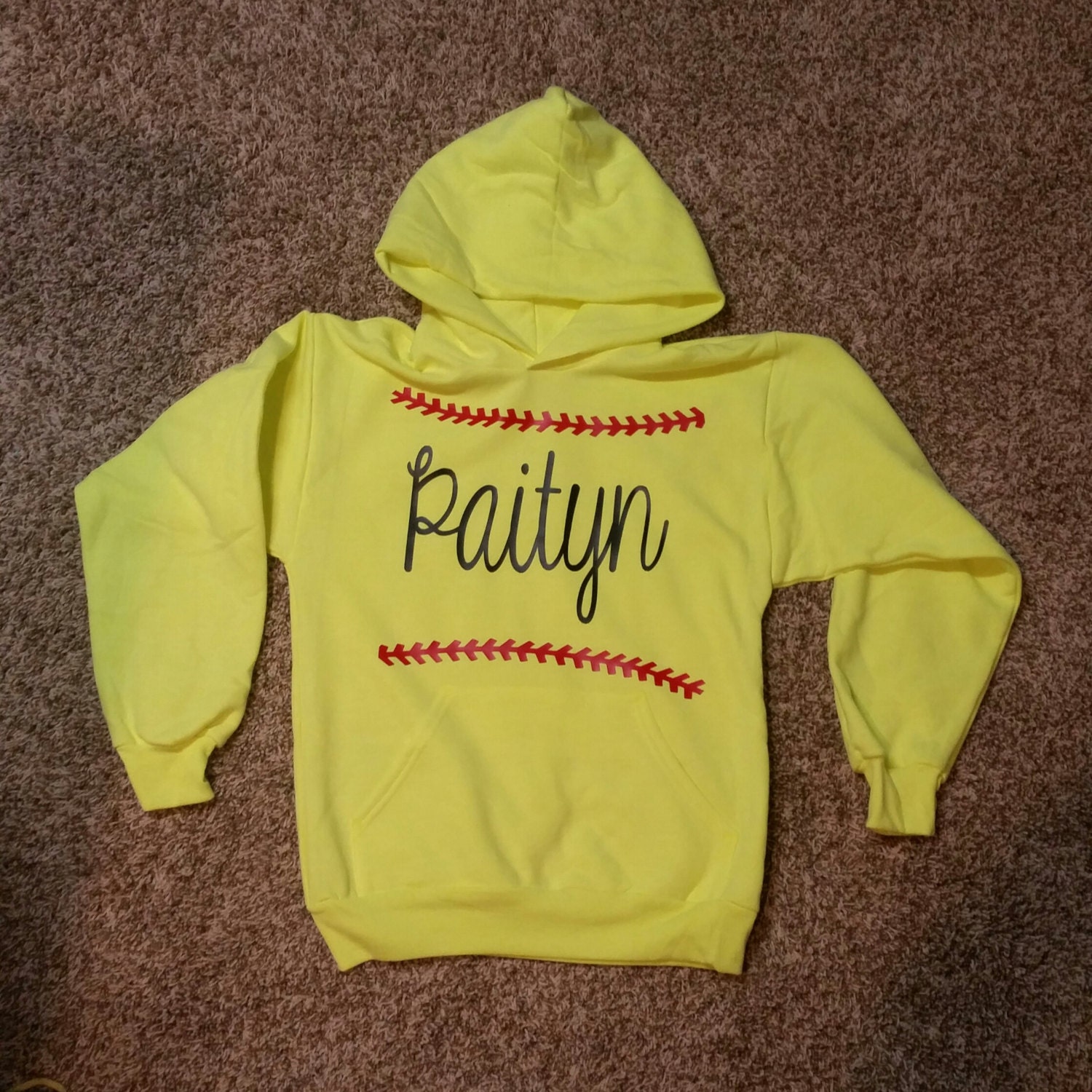 Customized Softball Hoodie and Leggins with by TwoWivesCreations