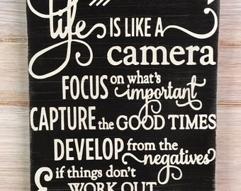 Life is like a camera | Etsy