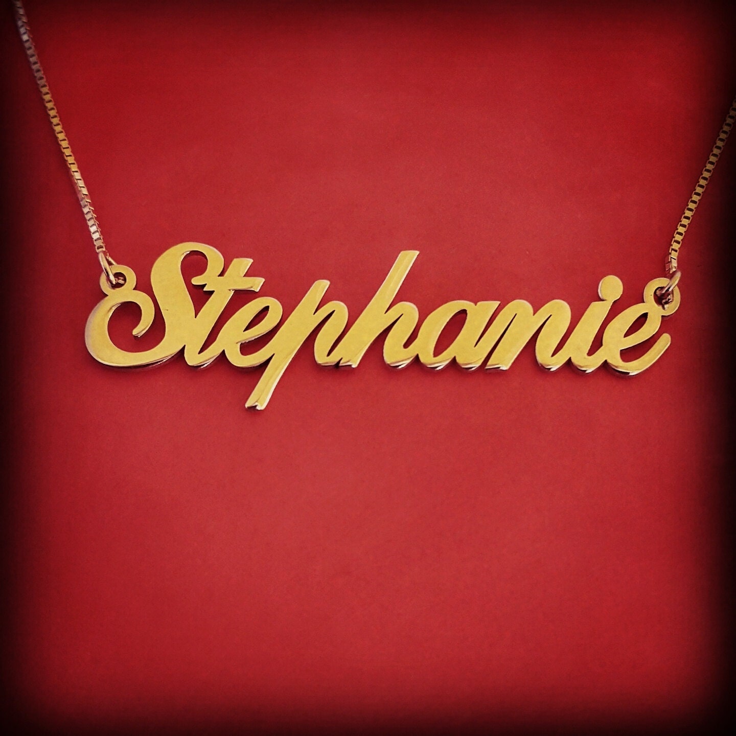 10k Gold Name Necklace 10 ct Gold Name Necklace Gold Chain