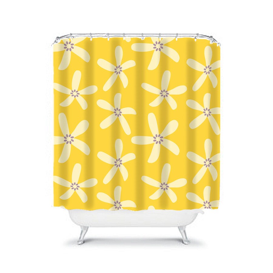 yellow shower curtain yellow bathroom decor shower curtains