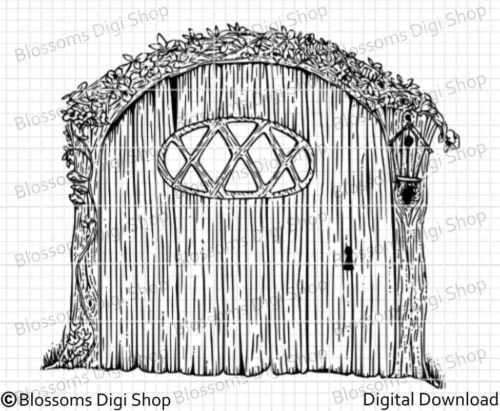 fairy door coloring pages - photo #21