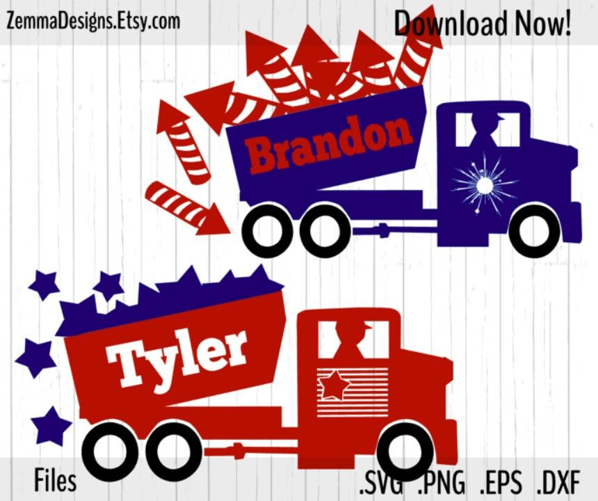 Download 4th of july svg dump truck svg silhouette files types.