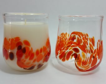 Soy Candle in Hand-Blown Glass Tumbler, Volcano