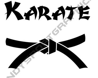 Download Silhouette Martial Arts or Karate Girl by IndySportGraphics