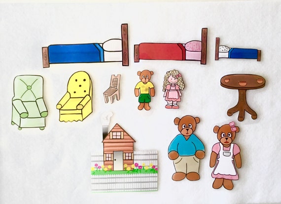 Goldilocks and the Three Bears /Felt Board by FeltStoryBoards