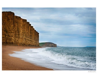 Landscape Photography PRINT, The Cliffs at West Bay - 2, Wall Art
