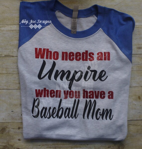 Baseball Mom shirt Funny Baseball Shirt Sports by AbbyJoeDesigns