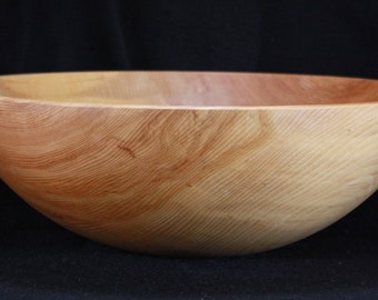 17" Food Safe Wooden Bowl,Large Food Safe Wooden Bowl,Large Wooden Bowl,17" Wooden Beech Bowl,Finished Wooden Bowl,Wooden Salad Bowl