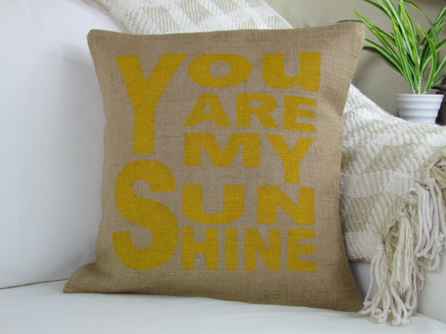 You Are My Sunshine Pillow Nursery Pillow Decorative Pillow