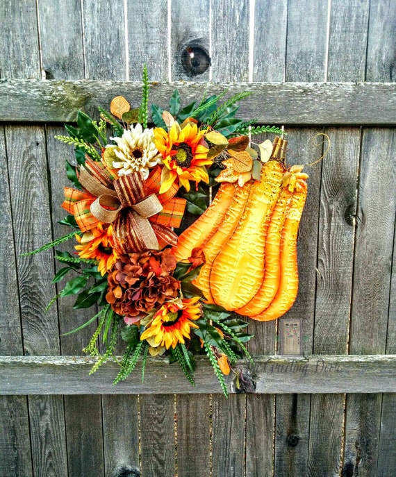 Fall Door Wreath Harvest Wreath Fall Wreath Pumpkin Wreath 